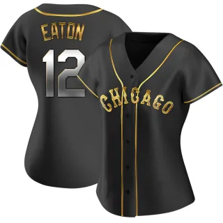 Women's Replica Black Golden Adam Eaton Chicago White Sox Alternate Jersey