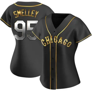 Women's Replica Black Golden Colby Smelley Chicago White Sox Alternate Jersey