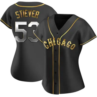 Women's Replica Black Golden Jonathan Stiever Chicago White Sox Alternate Jersey
