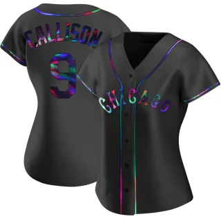 Women's Replica Black Holographic Johnny Callison Chicago White Sox Alternate Jersey