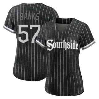Women's Replica Black Tanner Banks Chicago White Sox 2021 City Connect Jersey