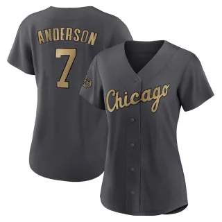 Women's Replica Charcoal Tim Anderson Chicago White Sox 2022 All-Star Game Jersey