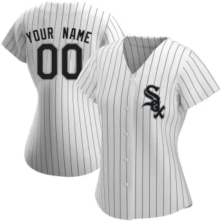 Women's Replica White Custom Chicago White Sox Home Jersey