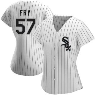 Women's Replica White Jace Fry Chicago White Sox Home Jersey