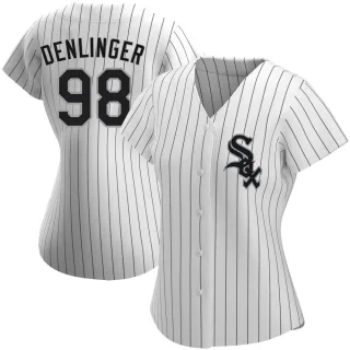 Women's Replica White Theo Denlinger Chicago White Sox Home Jersey