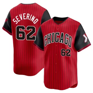 Youth Limited Red/Black Anderson Severino Chicago White Sox 2025 City Connect Jersey