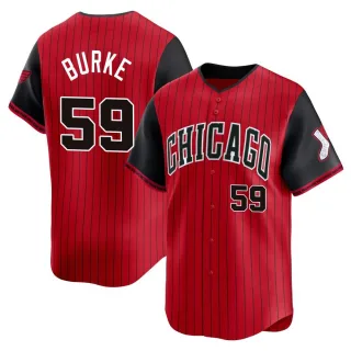 Youth Limited Red/Black Sean Burke Chicago White Sox 2025 City Connect Jersey