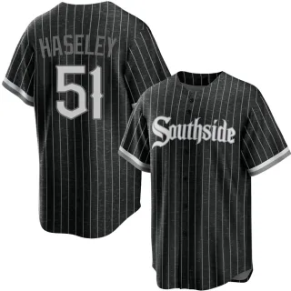 Youth Replica Black Adam Haseley Chicago White Sox 2021 City Connect Jersey