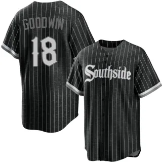 Youth Replica Black Brian Goodwin Chicago White Sox 2021 City Connect Jersey