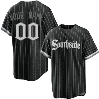 Youth Replica Black Custom Chicago White Sox 2021 City Connect Jersey