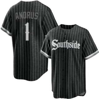 Youth Replica Black Elvis Andrus Chicago White Sox 2021 City Connect Jersey