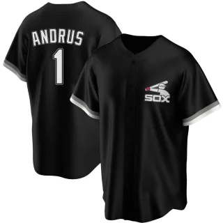 Youth Replica Black Elvis Andrus Chicago White Sox Spring Training Jersey