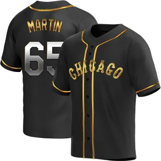 Youth Replica Black Golden Davis Martin Chicago White Sox Alternate Jersey