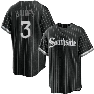Youth Replica Black Harold Baines Chicago White Sox 2021 City Connect Jersey