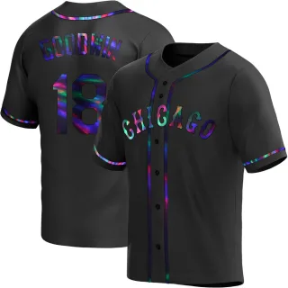 Youth Replica Black Holographic Brian Goodwin Chicago White Sox Alternate Jersey