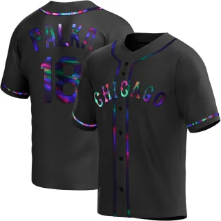 Youth Replica Black Holographic Daniel Palka Chicago White Sox Alternate Jersey