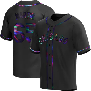 Youth Replica Black Holographic Davis Martin Chicago White Sox Alternate Jersey