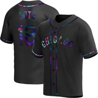 Youth Replica Black Holographic Geovany Soto Chicago White Sox Alternate Jersey
