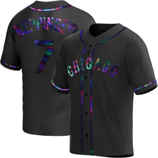 Youth Replica Black Holographic Jeff Keppinger Chicago White Sox Alternate Jersey