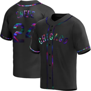 Youth Replica Black Holographic Joe Crede Chicago White Sox Alternate Jersey