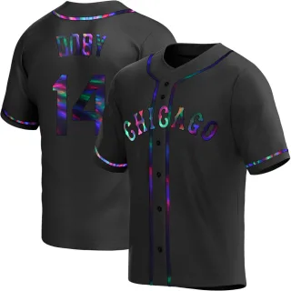 Youth Replica Black Holographic Larry Doby Chicago White Sox Alternate Jersey
