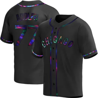 Youth Replica Black Holographic Micker Adolfo Chicago White Sox Alternate Jersey