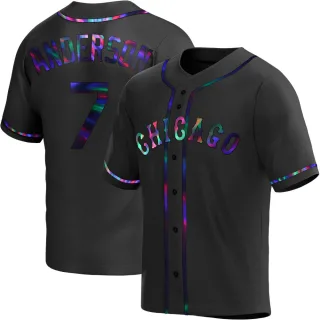Youth Replica Black Holographic Tim Anderson Chicago White Sox Alternate Jersey