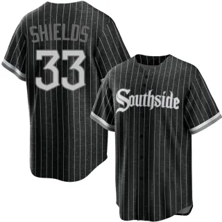 Youth Replica Black James Shields Chicago White Sox 2021 City Connect Jersey