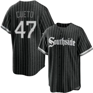 Youth Replica Black Johnny Cueto Chicago White Sox 2021 City Connect Jersey