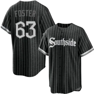 Youth Replica Black Matt Foster Chicago White Sox 2021 City Connect Jersey