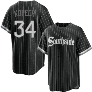 Youth Replica Black Michael Kopech Chicago White Sox 2021 City Connect Jersey