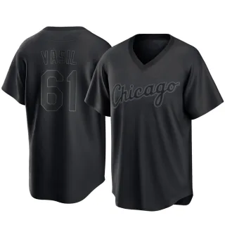 Youth Replica Black Mike Vasil Chicago White Sox Pitch Fashion Jersey