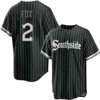 Youth Replica Black Nellie Fox Chicago White Sox 2021 City Connect Jersey
