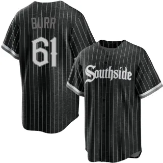 Youth Replica Black Ryan Burr Chicago White Sox 2021 City Connect Jersey