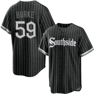 Youth Replica Black Sean Burke Chicago White Sox 2021 City Connect Jersey