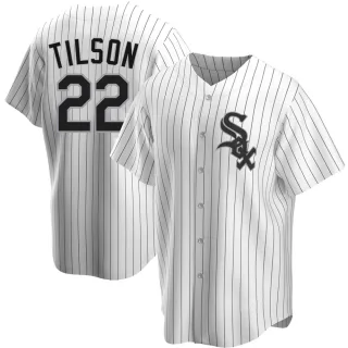 Youth Replica White Charlie Tilson Chicago White Sox Home Jersey
