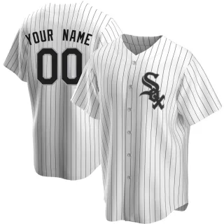 Youth Replica White Custom Chicago White Sox Home Jersey