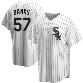 Youth Replica White Tanner Banks Chicago White Sox Home Jersey