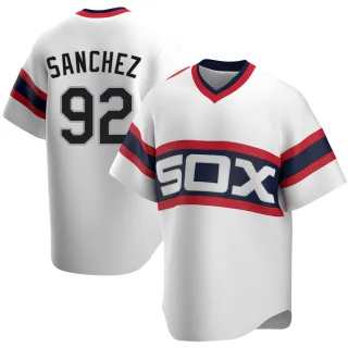 Youth Replica White Wilber Sanchez Chicago White Sox Cooperstown Collection Jersey